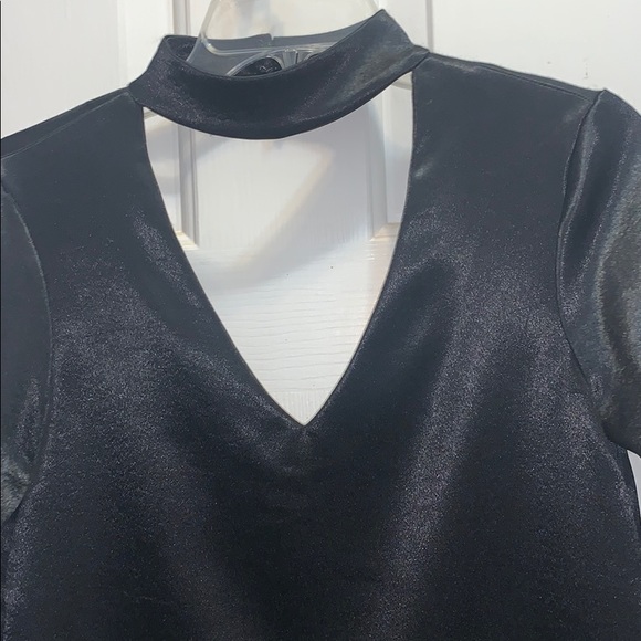 Worth Black Hammered Sateen Bianca Dress XS - Picture 5 of 7